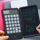Pinyi Rechargeable Calculator Folding Tablet Business Office Portable Scientific Calculator LCD Tablet Flagship Rose Red