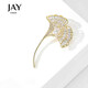 Jay Ginkgo Brooch Women's Corsage Suit Accessories Birthday Gift for Elder Mothers and Mother-in-law