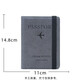 Jungle Tribe Travel Anti-Diebstahl Passport Bag Anti-Demagnetization Passport Clip in Übersee Briefticket-Clip-Reisebühne Coin Wallet Grey Grey