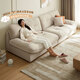 
Quanyou Home Cream Style Fabric Sofa Living Room Small Apartment Direct Cat Claw Cloth Yunduo Sofa Bedroom National Subsidy
