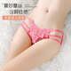 Yan Beiwei Tanga Women Spitze sexy taille hohl hohl transparente junge Frau Unterwäsche Romantische Versuchung reine wünschenlose Slusts [4 Pakete] 922 Schwarz + 219 Wassermelone + 983 Lila + 219 Schwarz M [Empfohlenes Gewicht 80-120 Jin [Jin gleich 0,5 kg]]