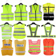 Reflective vest safety construction construction vest construction site engineering fluorescent clothes mesh breathable riding customization at night multi-pocket dark blue