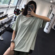 Jincheng Mesh schnelle Trocknungskleidung für Frauen Lose Jogging Shirt Fitness Kleidung kurzärmelig Sport T-Shirt Internet Promi Yoga Top T698 Black Longeeved XL