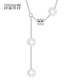 Misu pt950 platinum small waist necklace women's classic transfer bead pendant platinum fashion clavicle chain birthday weight 6.7-6.9g length about 44+2cm