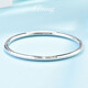 GsunG platinum bracelet women's model PT950 laser surface bracelet new shiny platinum women's bracelet round closed mouth priced by gram contact before bidding