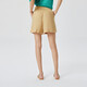 Gap Women's Summer Leinen hohe Taille A-Line Silhouette Trendy Shorts 582942 Loose Casual Hosen Hellbraun 160/70A (s)