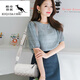 Coole Känguru leichte Luxus echte Ledertasche Frauen neue Zylindertasche vielseitige One-Shoulder-Crossbody-Tasche Kopfschicht Kuhladen weiche Leder bestickte Kissenbeutel Grün Grün