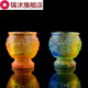 Buddhist utensils, glass wine cups for the God of Wealth, tribute to Guan Gong, immortals, gods, ancestors, wine cups, tribute to the Buddha, lotus water cups, amber wine cups [single]