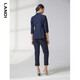 LANDI shopping mall's new summer blazer women's thin three-quarter sleeve suit formal top Tibetan blue M