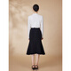 
Pink Blue Wardrobe 2024 Autumn Clothing Mermaid Romantic Knitted Skirt for Women [Knitted Fishtail Skirt] 5A3Q687 Ink-Dye Black L