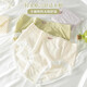 Arctic velvet 4-pair fat sister large size underwear for women 100% pure cotton antibacterial medium and high waist thin scarless pants blue + skin color + matcha + light pink 4 xL (recommended 140-200 Jin [Jin equals 0.5 kg])