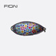 FION clutch bag women's new fashion trend lightweight dinosaur makeup bag toiletry bag Coffee (tiger) 082
