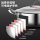 Olla caliente OLOFE, olla de sopa de acero inoxidable 316, cocina de inducción de llama abierta, Baoshikang Yuanbao, olla multifuncional de doble oreja de 32CM