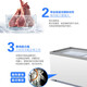 
Haier commercial large freezer horizontal fresh-keeping cabinet supermarket food cabinet sliding glass door island cabinet arc door 1.854 meters/refrigerated and frozen-719HE