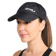 2XU sports cap for men and women, fashionable and versatile peaked cap, outdoor trendy sunshade, quick-drying and breathable baseball cap, lightweight sun protection cap, black