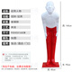 Welcome red figure sculpture bowing fiberglass ornaments hotel restaurant KTV doll decorations decorations on both sides of the hands (white on top and red on the bottom)