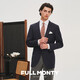 
FULL MONTY [Italy Imported VBC] Suit jacket men's business professional wool formal suit high-end singles Navy blue 1293 48