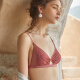 Jinsanta Seidenunterwäsche für Frauen Mulberry Seidenspitzenmisch spleißen ultradünne atmungsaktive BH-Unterwäsche ohne Stahlringe grau Rose Rot 9715 m