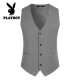 Playboy PLAYBOY vest men's slim jacket daily suit men's waistcoat CG1880 (with gold rabbit) navy 175