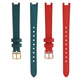 Zhuo Lei is adapted to COACH PARK small green watch 14503534/3894 women's small size notch leather watch strap blue-silver buckle interface width: 12mm