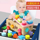 EZR-Kinderbausteine ​​Montessori Early Education Education Infant Baby ein Jahr älteres Baby Montage und Paarung 1-3 Klassenzertifikat Spielzeug Multifunktionaler neuer Dragbar