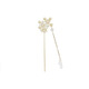 Su Shiliu new Chinese style flower hairpin for women with tassels, small fresh Hanfu headdress, ancient style cheongsam accessories, hairpin for women, flowery tassel hairpin