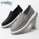 Chaussures masculines Goldlion Summer Nouvelles chaussures en toile pour pied pour les chaussures décontractées pour hommes respirants pour les hommes, les chaussures de conduite légère des hommes gris 40