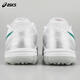 ASICS Tannoy Football ASICS CALCETTO 2E wide-footed TF human grass kangaroo leather small C3 football shoes 1113A048 white green #1113A048-103 shoe last 2E 41.5 (260mm)