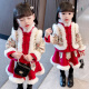 Mickey Superman Children's Clothes Girls Suit Winter Clothes Thickened Children's Suit New Year's Eve Clothes Baby Girl Western Style Jacket Skirt Two-piece Set Fluid Red 110 Size Recommended Height 95-105cm