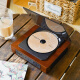 THINKYA audiophile portable two-way Bluetooth CD player vinyl wooden nostalgic retro optical fiber output lossless walkman speaker DVP-560 (third generation upgraded version)