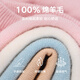 
EBAER Merino Wool Children's Sweater and Wool Sweater 2024 Autumn and Winter Boys and Girls Bottom Shirt Almond White 130cm
