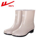 Bottes de pluie Reli pour tube moyen étanche et non-glissé Chaussures en caoutchouc Bottes de pluie résistantes à l'usure HXL23-S Khaki 38