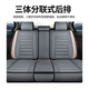 Beijing Rice Bowl Zotye 5008/Z200/T600/SR9/SR7 Seat Cover Car Line All-inclusive Seat Cover All-Season General Seat Cover [Textile Gray] Breathable Chunma + Head Pillow and waist rest Zotye Cotton Line Seat Cover