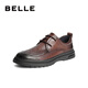 Belle punched breathable casual leather shoes men's trendy business shoes A1365BM4 pre-sale brown 40 (250mm)