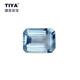 TIYA colored gemstones, aquamarine, loose aquamarine stones, colored gemstone aquamarine, gift of love, national inspection certificate L438F 1.59 carat