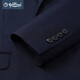 Goldlion Suit Men's Machine Washable Wool Autumn and Winter New Slim Fit Business Jacket Groom Wedding Suit Navy-95 50 A Suit