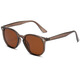 Neue runde Retro -Sonnenbrille Outdoor Mode Herrengläser trendy Fahren polarisierte Sonnenbrille Schwarze Rahmen schwarze graue Stücke 50 Mund 12137