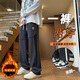 Boledi 13 Junior High School-Schülersporthosen im Frühjahr und Herbst Casual Long Hosen 12-jähriger Junge 15 Teenager Big Children's Straight-Big Taille Hosen 753 Schwarz (Frühlings- und Herbststil) Hochwertige 160 m 70-100jin [Jin gleich 0,5 kg]
