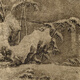 元檀芝瑞雪竹图古代花鸟画卷轴文人画名画仿古画装饰挂画 元李衎墨竹图12803 50X75厘米（喷绘画心尺寸） 摩登黑 铝合金边框