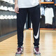 Nike (Nike) Pantalones de chándal Pantallas de hombres 2025 Spring New Fitness entrenamiento para correr pantalones informales Cómodos Pantalones largos transpirables FQ6996-010 Black Knitt XL