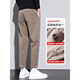 Jeanswest nine-point woolen trousers men's straight casual pants autumn and winter new autumn and winter men's autumn pants 656 camel nine-point 31 (waist 2 feet 4)