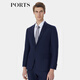 Ports Men's Men's Automne One Button Flat Collar Suit MP9MJ003SWW048 Navy Blue 50 A