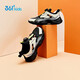 361 Children's Shoes Children's Running Shoes 25 Winter Men's and Big Kids' Knob Buckle Leather Rebound Sports Shoes Black 33