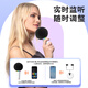 Newmine MC501 wireless microphone, karaoke microphone and audio integrated sound card, mobile phone Bluetooth karaoke artifact, Little Bee amplifier, pink