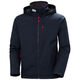 HELLY HANSEN, HH H/H Helly Hansen Men's Crew Hooded Midlayer 2.0 Hooded Waterproof Jacket 597 Navy Blue Large