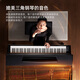 贝琪（Betsy）B321立式电钢琴重锤88键实木琴键成人家用练习专业初学者电子钢琴 演奏级-B321音响款-烤漆黑