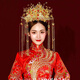 Meng Junchen bridal jewelry phoenix crown tiara costume set wedding jewelry tiara hair crown crown accessories phoenix crown + earring clip