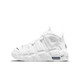 耐克（NIKE）女鞋2025夏季新款Air more Uptempo皮蓬减震篮球鞋大童运动休闲鞋 DH9719-100白色 38.5