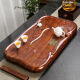 Black sandalwood tea tray household solid wood tea tray small rectangular log rosewood tray simple with drainage other sizes contact customer service