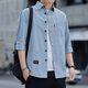 Pierre cardin true pocket pure cotton no iron shirt men's loose version 7008 shirt work clothes men's jacket spring and autumn high-quality pure cotton material 7008 sleeves 5008 (khaki) M 95Jin [Jin equals 0.5 kg]-115Jin [Jin equals 0.5 kg]